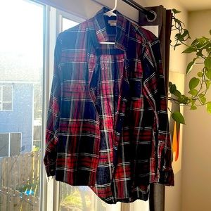 Black, white grey flannel